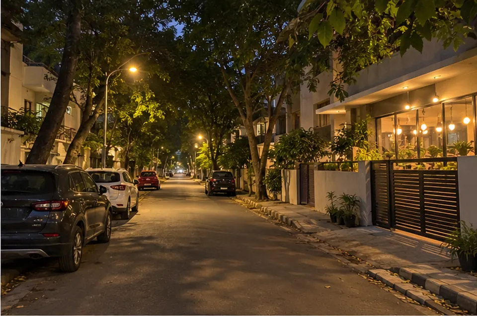 Koramangala, Bangalore, in the evening